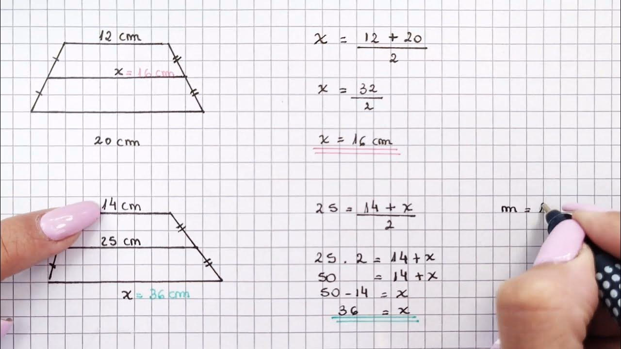 ¿Cómo se calcula la base mayor de un trapecio?