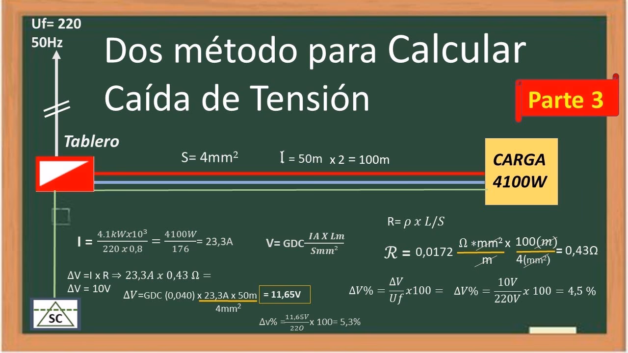 ¿Caída de tensión admisible Argentina?