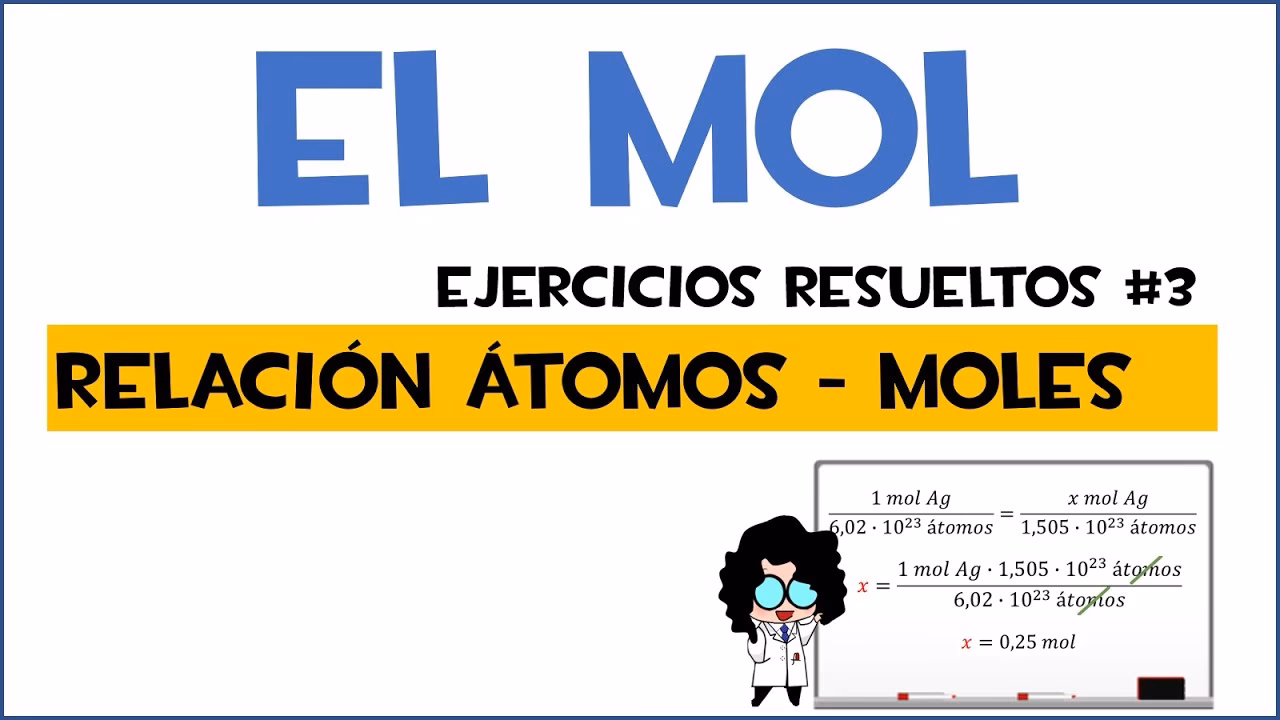 ¿Cómo calcular el número de átomos a moles?
