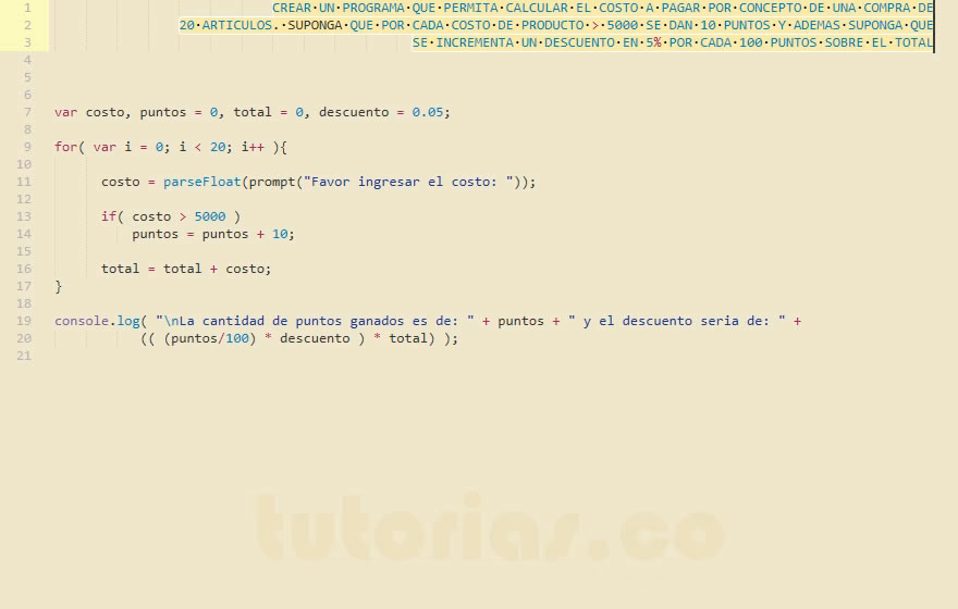 ¿Cómo calcular el total en JS?