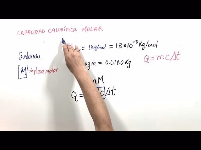 ¿Cómo se calcula la capacidad calorífica molar?
