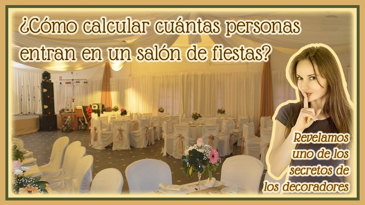¿Cuántos m2 por persona en salón de fiestas?