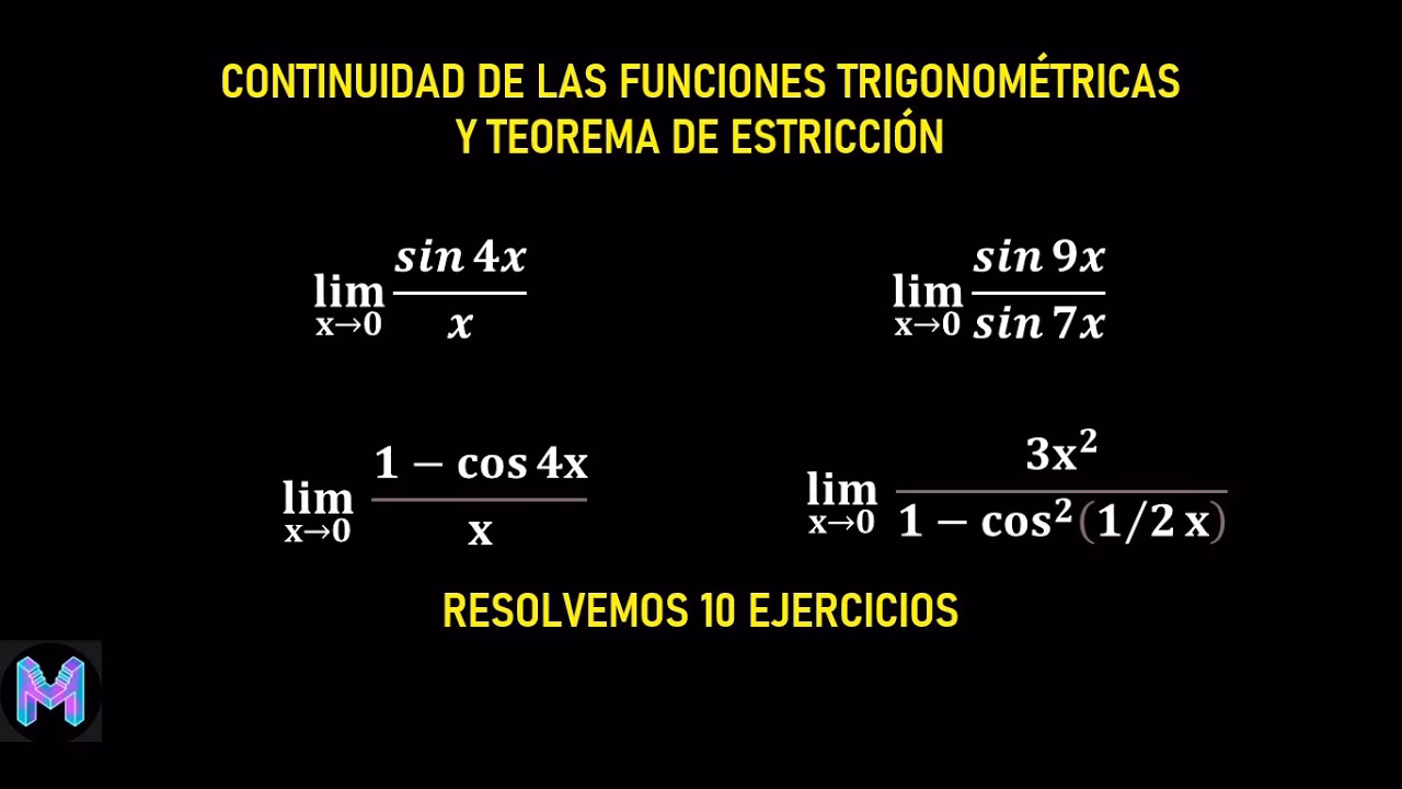 ¿Cómo encontrar la continuidad de una función trigonométrica?