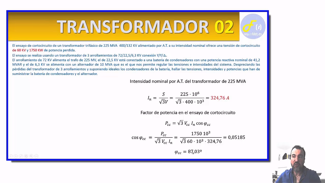 ¿Cuál es la fórmula del transformador de corriente?