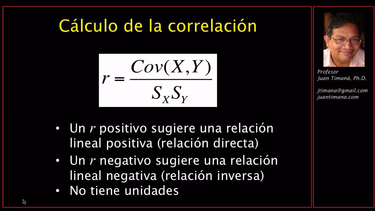 ¿Cuál es la fórmula para la correlación y covarianza de Pearson?