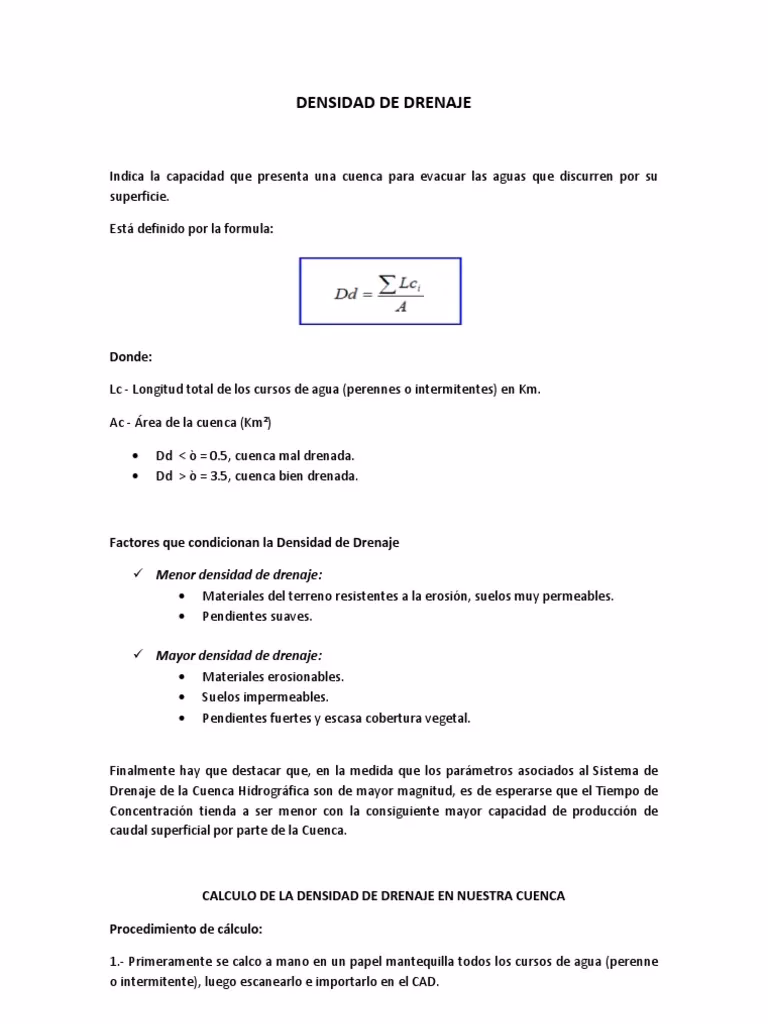 ¿Qué es la densidad de corriente en una cuenca?