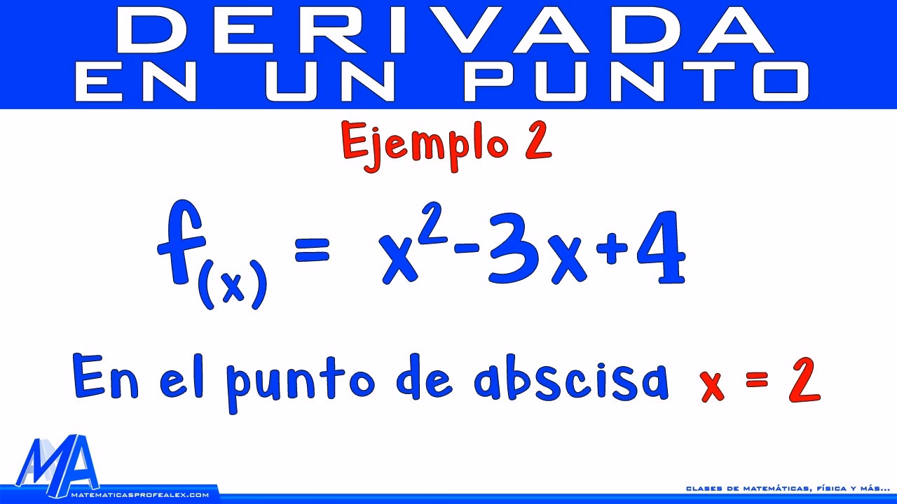 ¿Cómo encontrar la derivada de una recta en un punto?