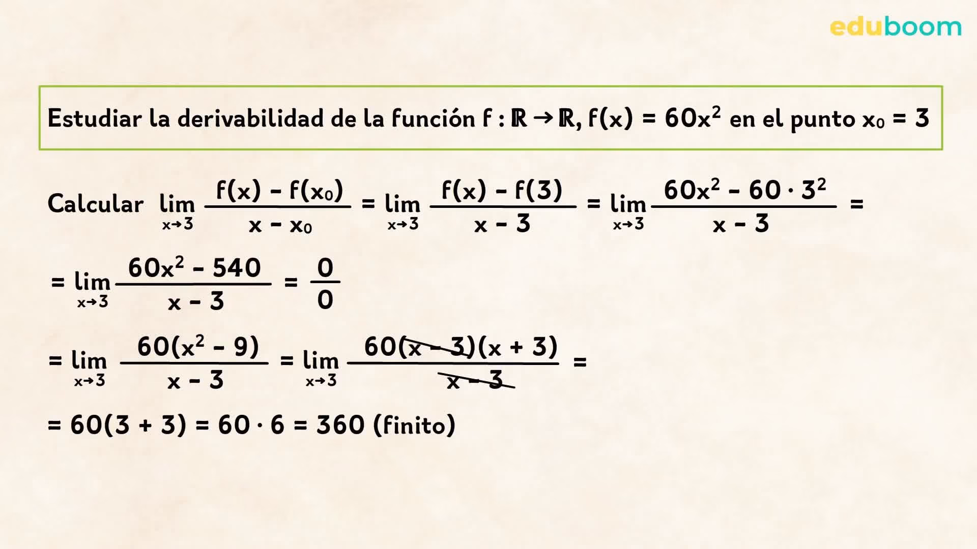 ¿Cómo calcular si una función es derivable en un punto?