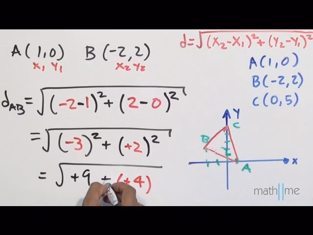 ¿Cómo calcular la distancia de un lado de un triángulo?