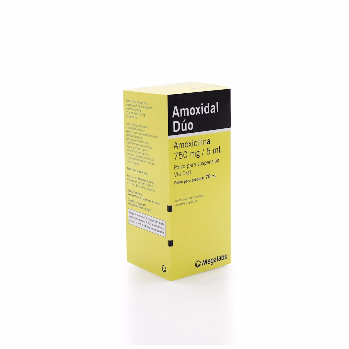 ¿Cuál es la dosis de amoxicilina 250mg/5ml para niños?