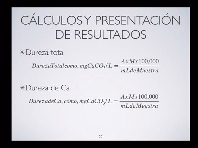 ¿Cómo calcular la dureza temporal?