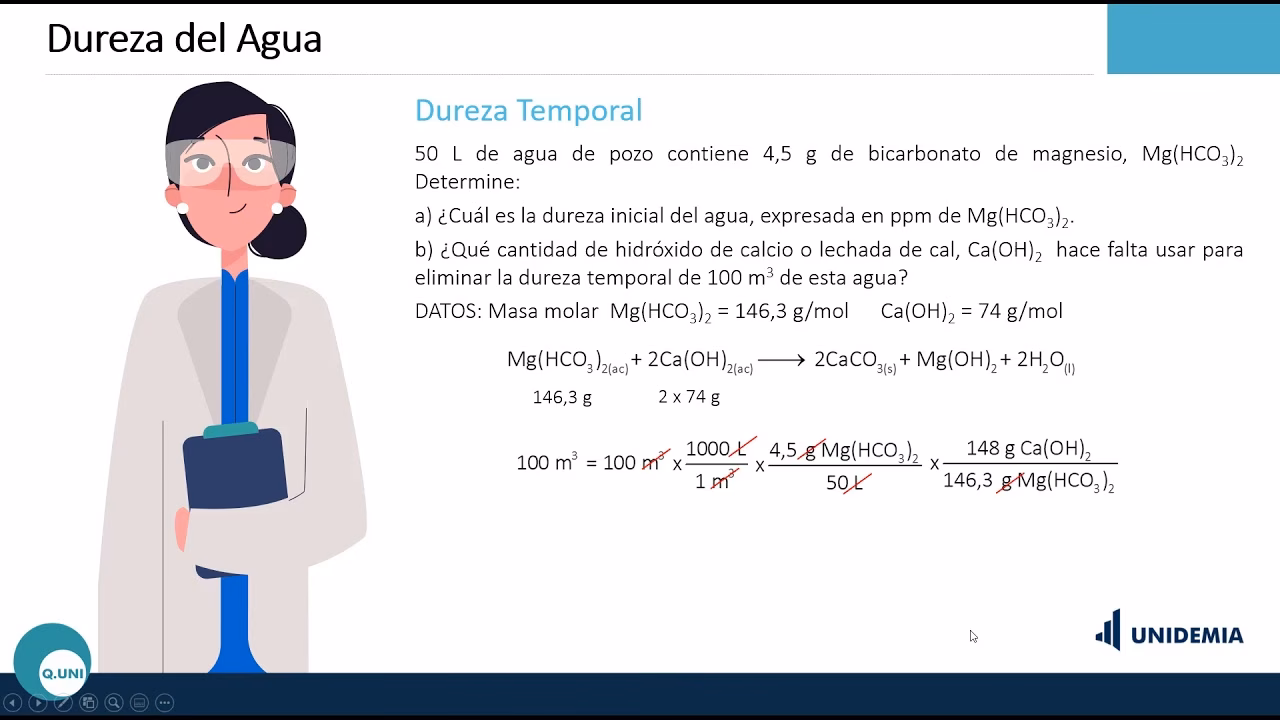 ¿Cómo se determina la dureza temporal y permanente de una muestra de agua determinada mediante el método EDTA?