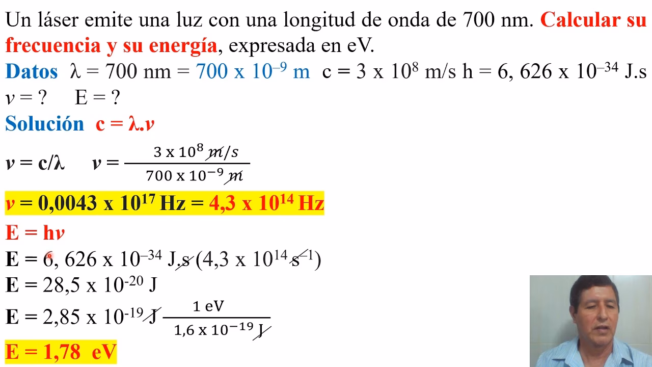 ¿Cómo usar la constante de Planck?