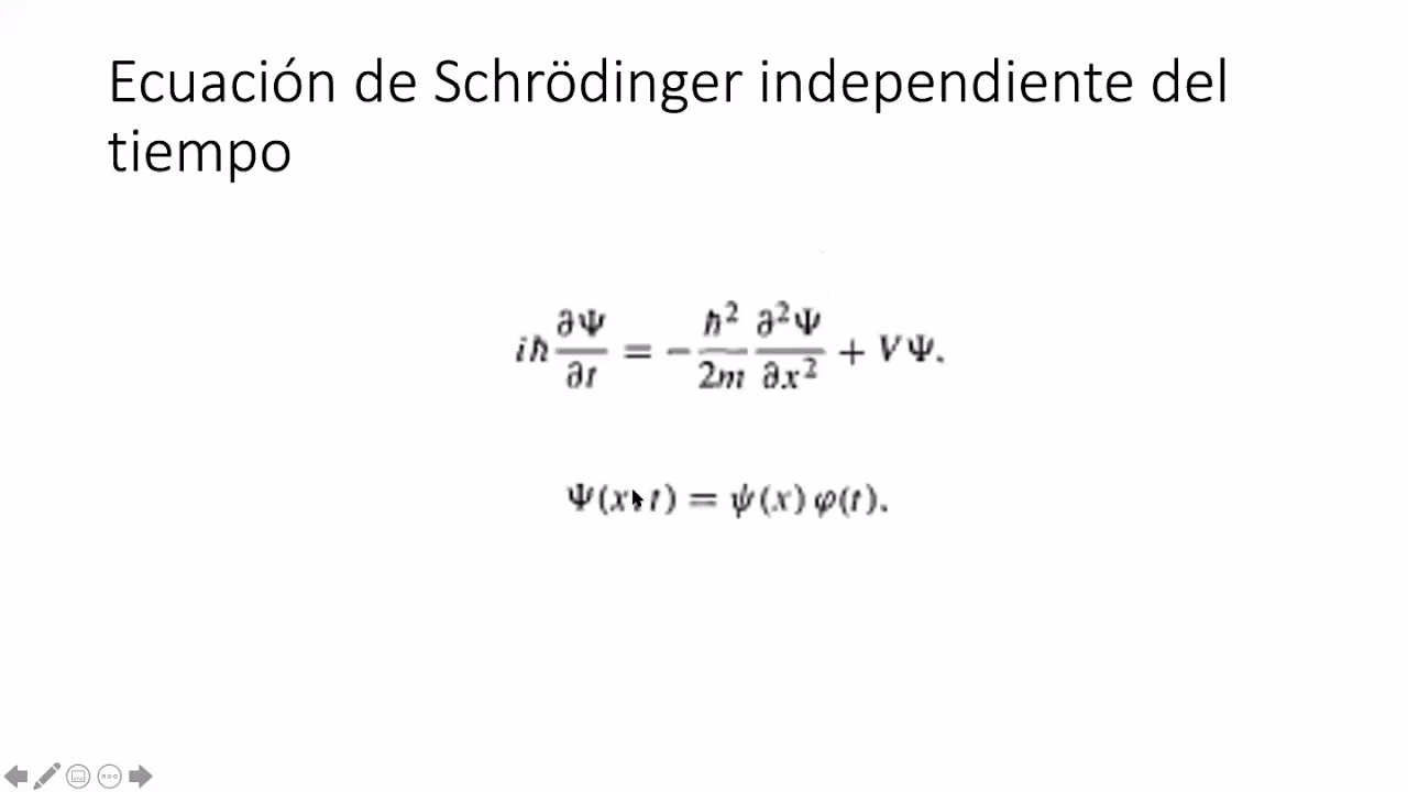 ¿Qué calcula la ecuación de Schrödinger?