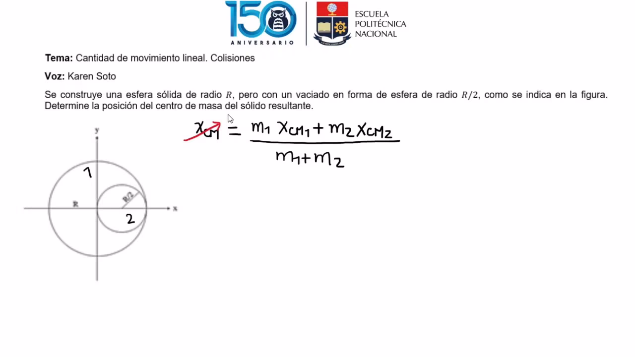 ¿Cómo se calcula la masa de una esfera?
