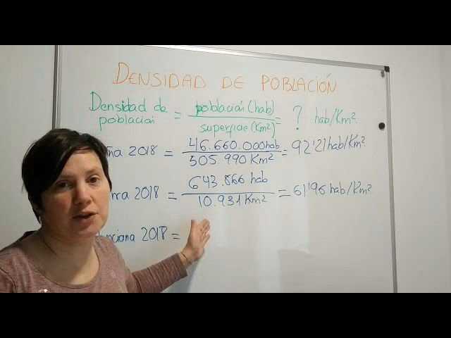 ¿Cuál es la fórmula para calcular la población?