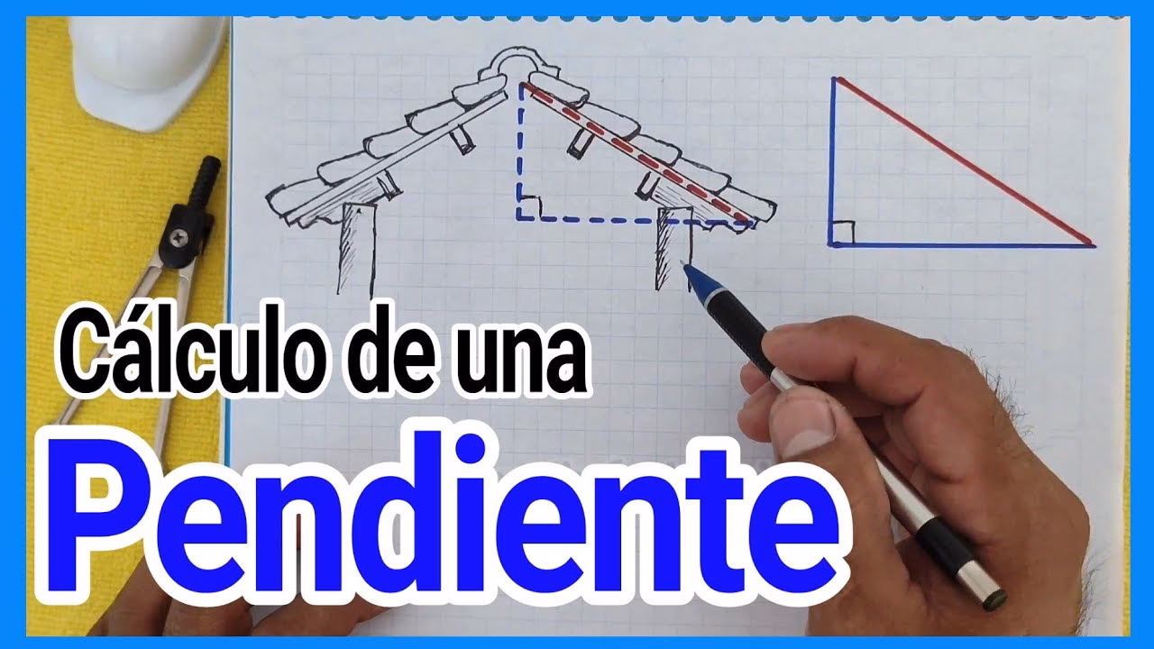 ¿Cómo calcular la pendiente de un techo de tejas?