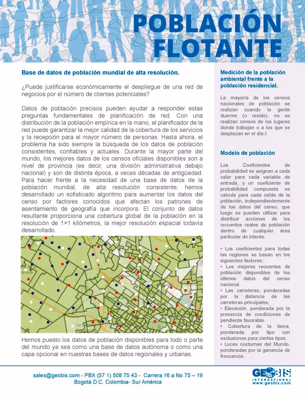 ¿Cómo calcular la población flotante?