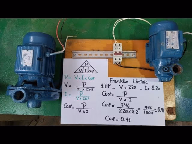 ¿Cuántos kw tiene un motor monofásico de 1 hp?