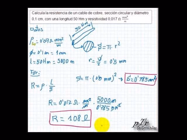 ¿Cómo calcular la resistencia del conductor?