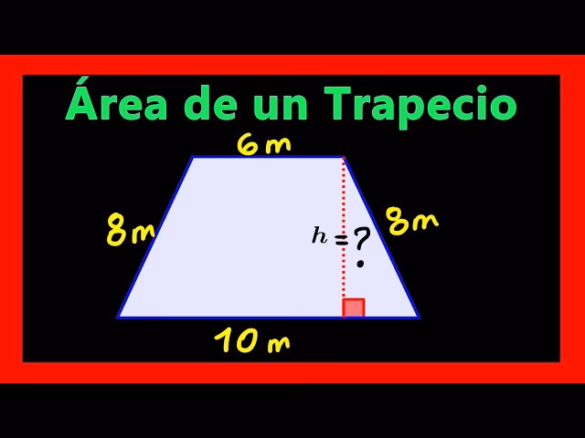 ¿Cómo se calcula la superficie de un trapecio isósceles?