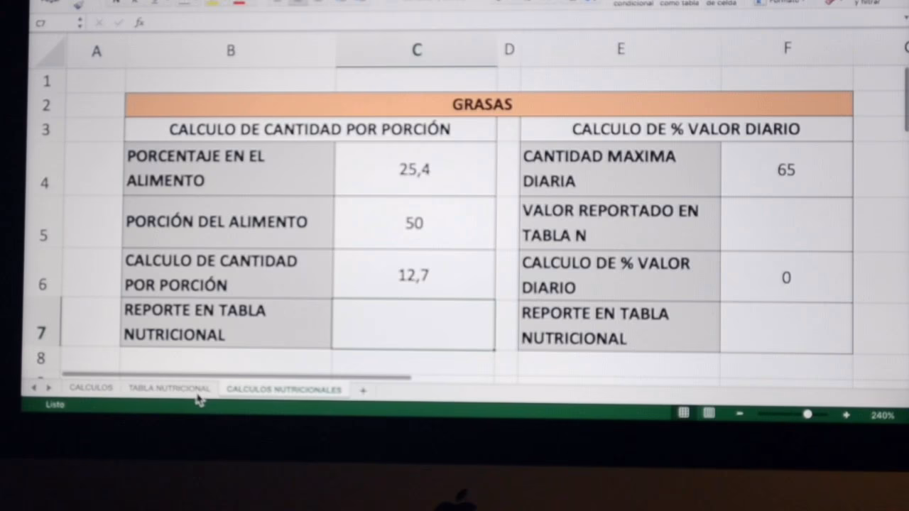¿Cómo calcular la valoración nutricional?