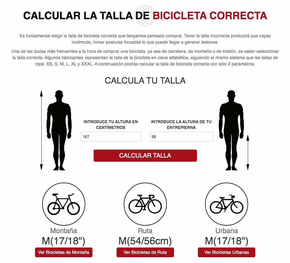 ¿Cómo saber cuál es tu talla de bicicleta?