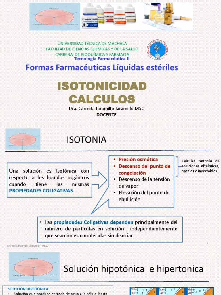 ¿Cómo se determina la tonicidad?