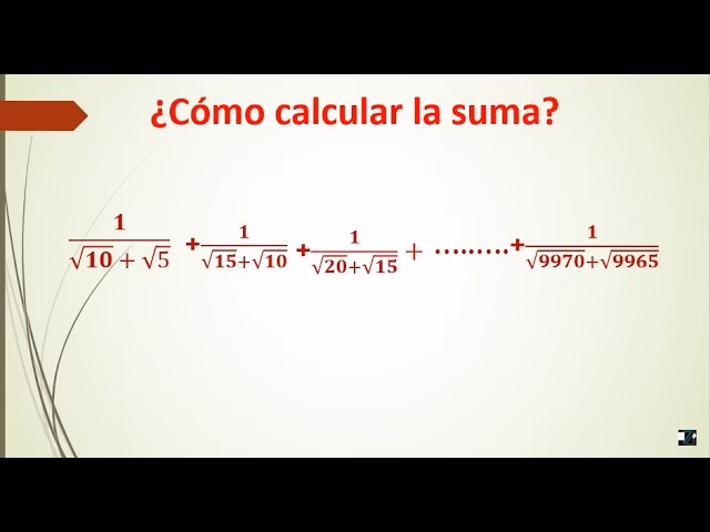 ¿Cómo calcular el valor de una?