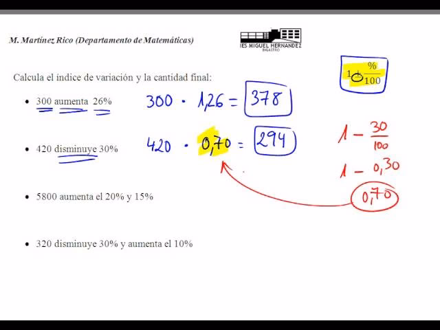 ¿Cómo saco variación?
