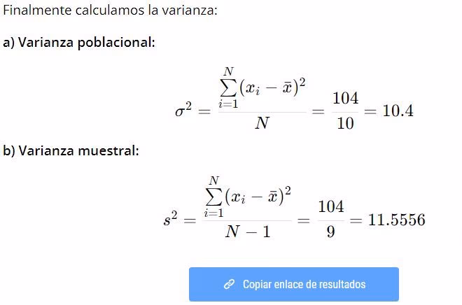 ¿Cuál es la varianza de la población y la desviación estándar de 6 12 20 24 28?