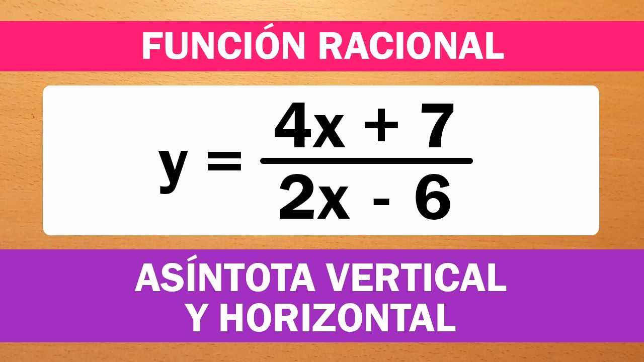 ¿Cómo sacar la asíntota vertical de una función homográfica?