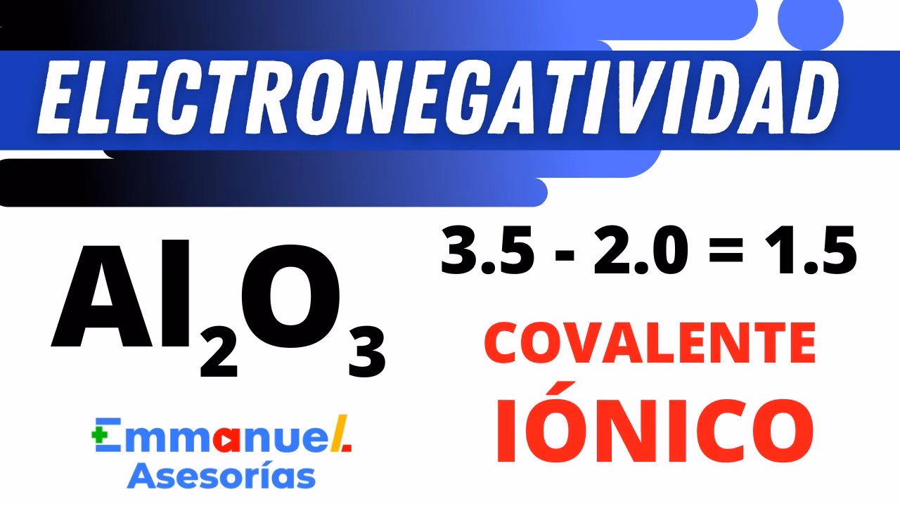 ¿Cómo se calcula la diferencia de electronegatividad?