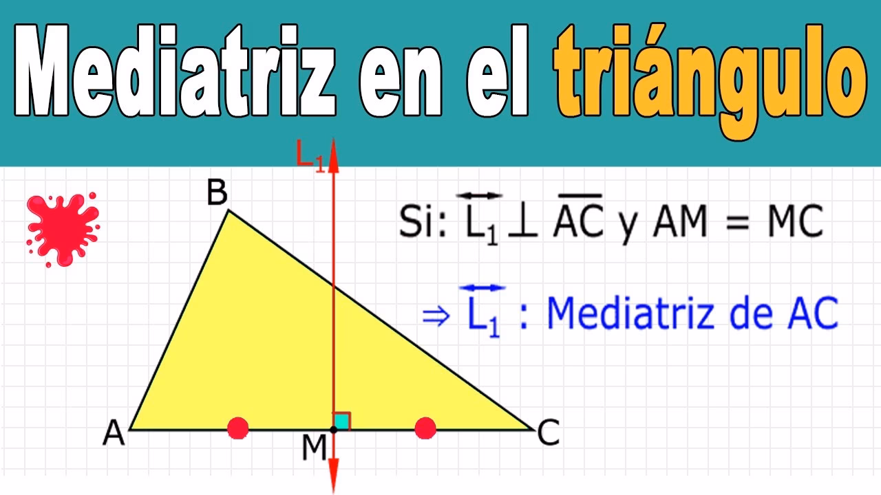 ¿Cómo se calcula la mediatriz?