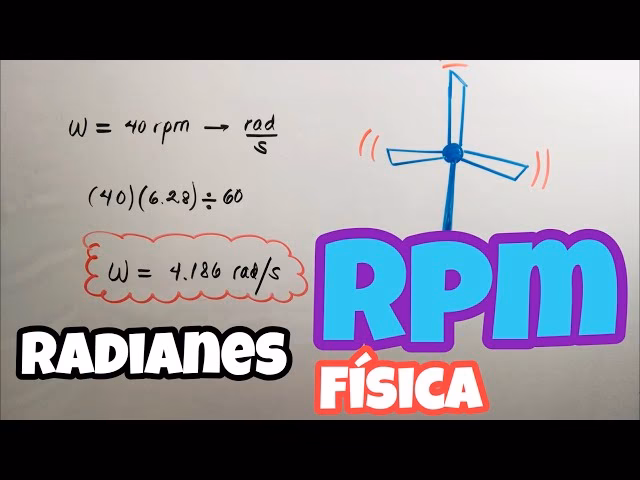 ¿Cómo calcular la RPM de un MCU?