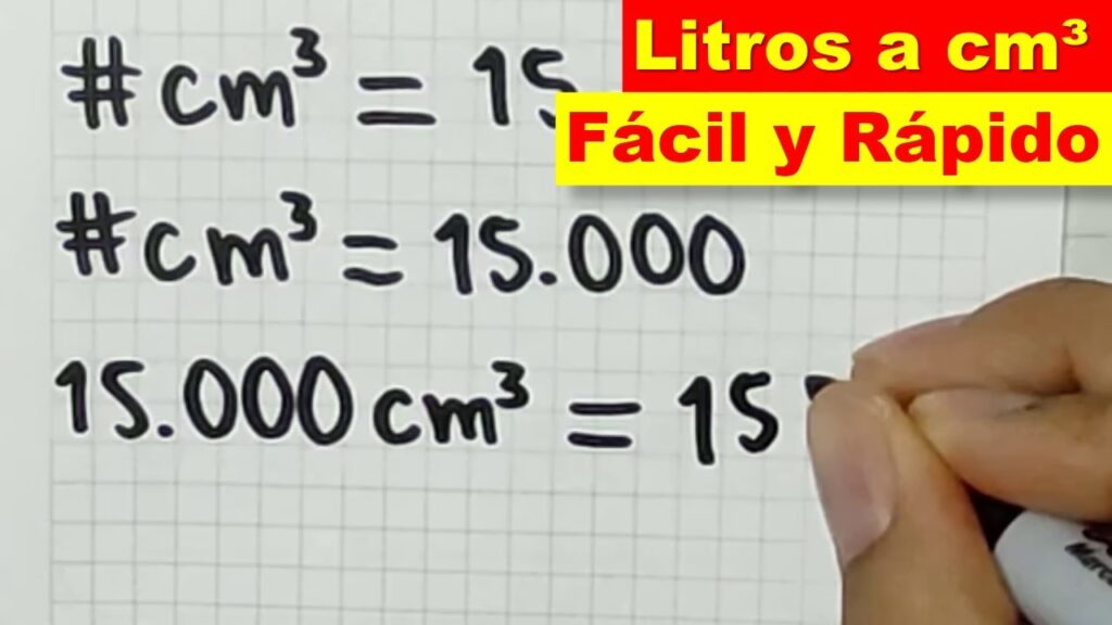 Conversión de Litros a cm³: La Guía Definitiva | TODO CALCULADORAS