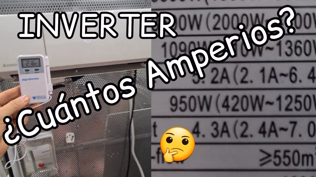 ¿Cómo saber el amperaje de un aire acondicionado?