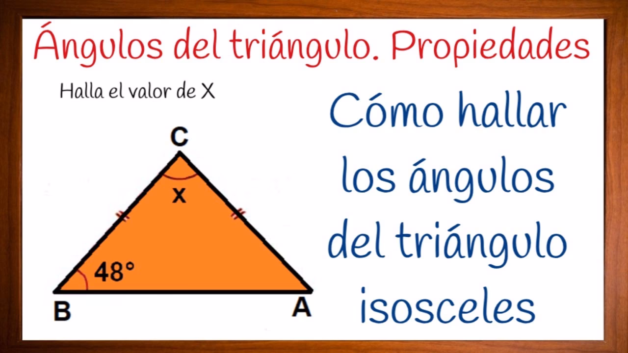 ¿Todos los ángulos de un triángulo isósceles suman 180°?