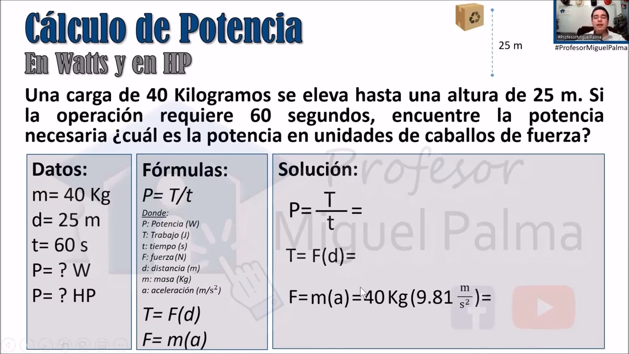 ¿Cuál es la fórmula para calcular los caballos de fuerza?
