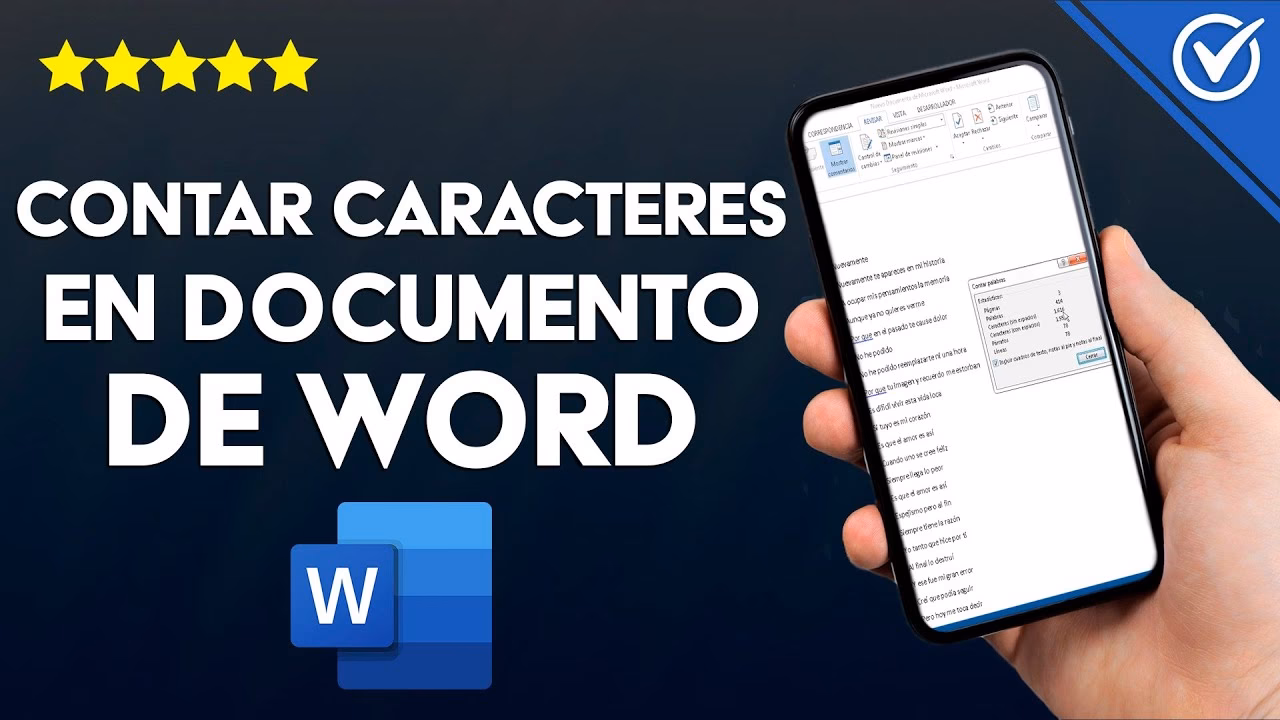 ¿Cómo saber la cantidad de caracteres en Word?