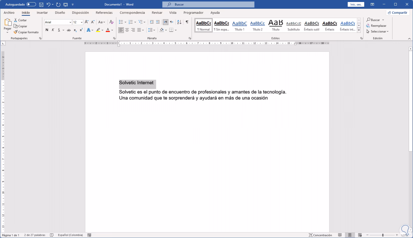 ¿Cómo ver los caracteres sin espacios en Word?