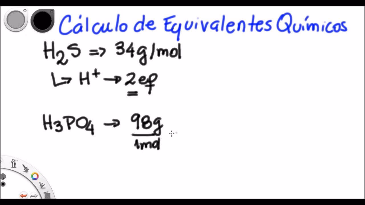 ¿Cómo calcular los equivalentes de una solución?