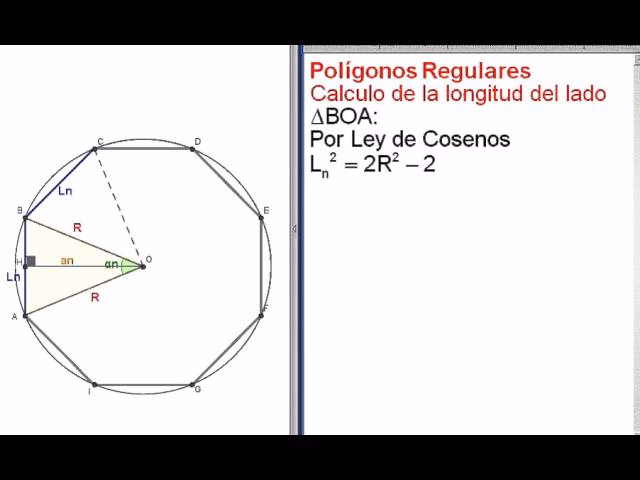 ¿Cuál es la fórmula para encontrar los lados de un polígono?