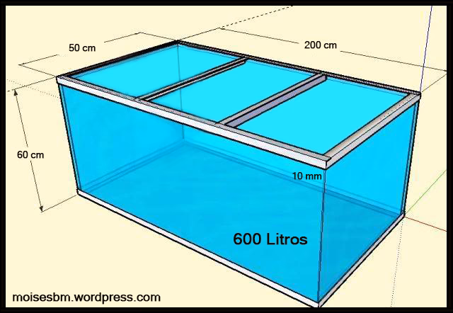 ¿Cuántos litros tiene una pecera de 40x40x40?
