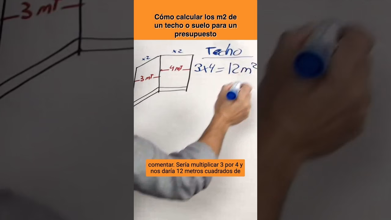 ¿Cómo se calcula el área del techo?