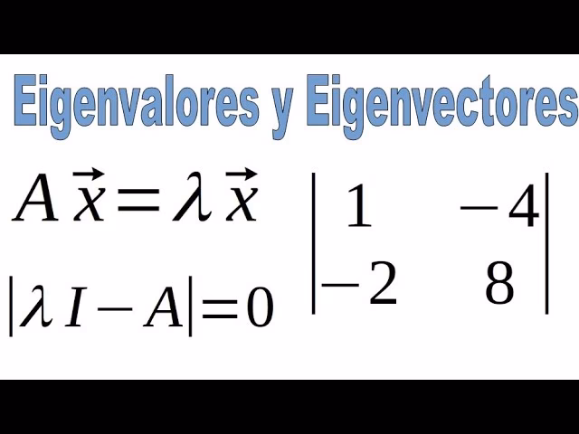 ¿Cuál es la ecuación característica de una matriz 2x2?