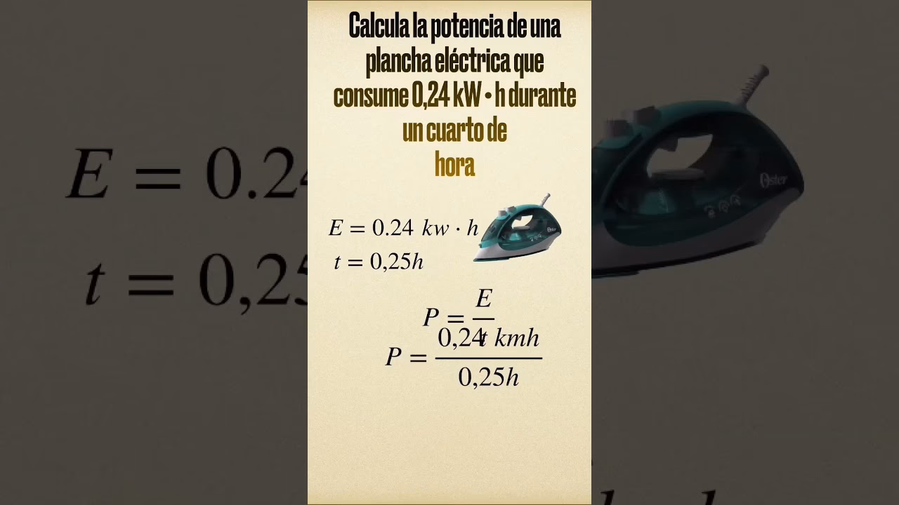 ¿Cómo calcular la potencia de una plancha?
