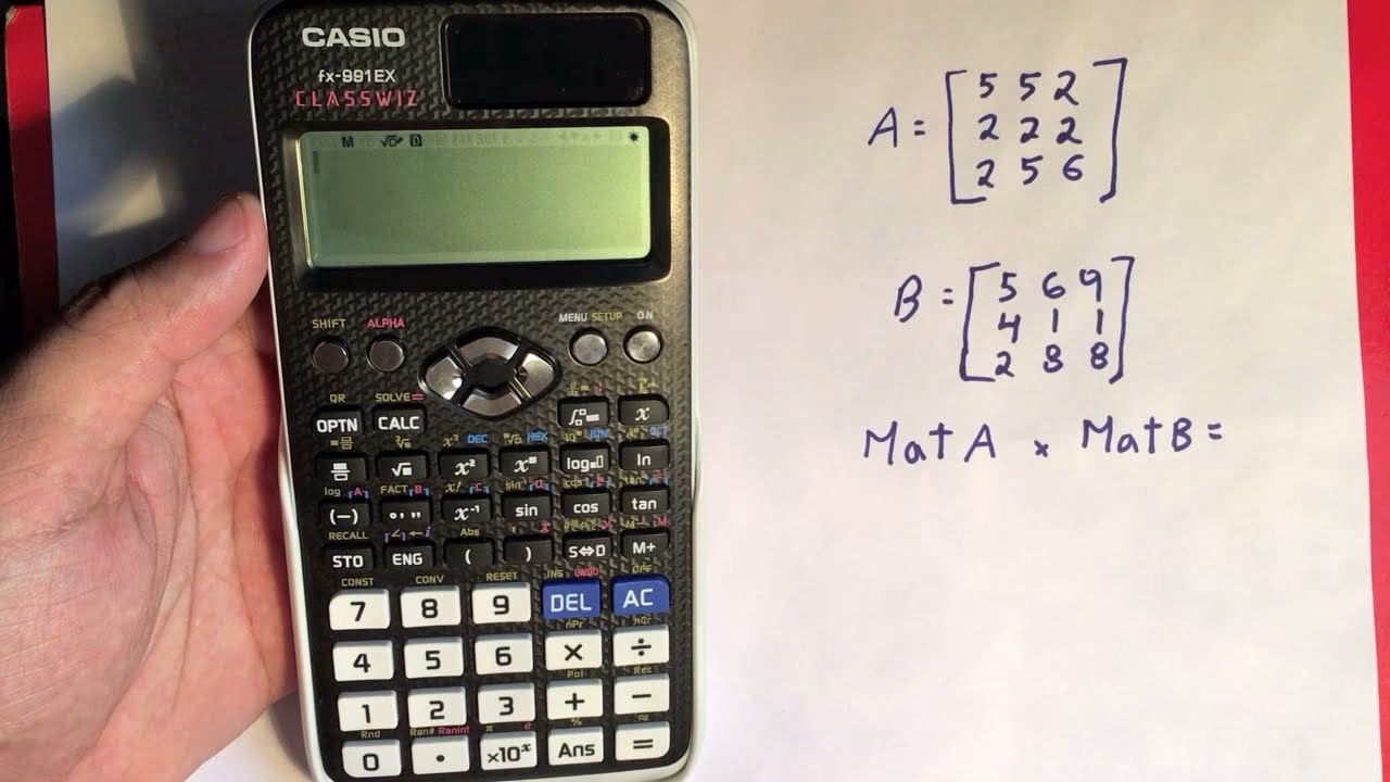 ¿Puede una calculadora Casio realizar multiplicaciones de matrices?