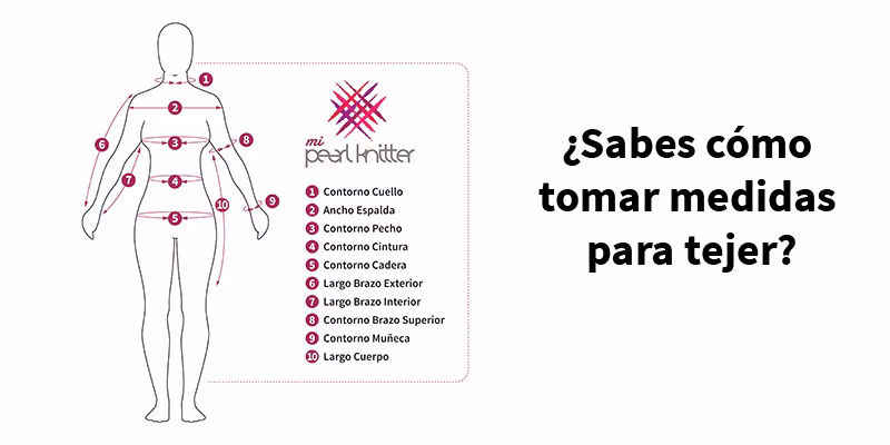 ¿Cómo puedo sacar las medidas para un suéter tejido?