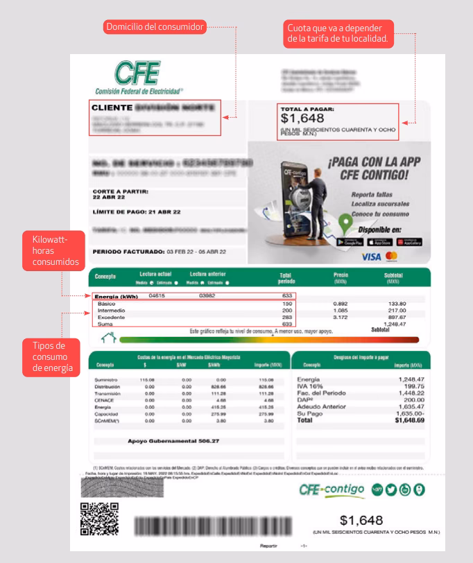 ¿Cómo calculo mi factura de luz?
